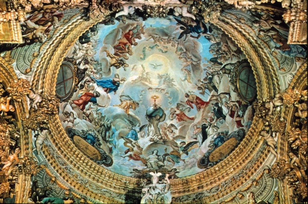 Affresco nella Cupola della Certosa di Granada